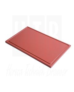 Gastro-M GN1/2 HDPE snijplank met sapgeul bruin