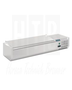 Polar G-serie opzetkoelvitrine met deksel 5x GN 1/4