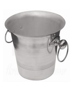 Champagnekoeler Hoogglans aluminium