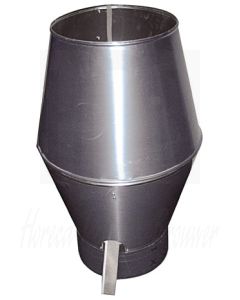 Aluminium verticale uitblaaskap, Ø 400mm, 7222.0400