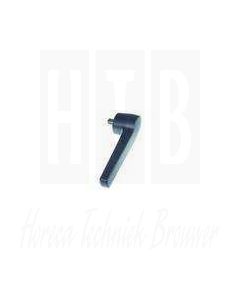 Deurgreep L 205mm B 58mm H 55mm zwart kunststof as 20mm as ø 18mm, RATIONAL, 20161501/20161507/20160509