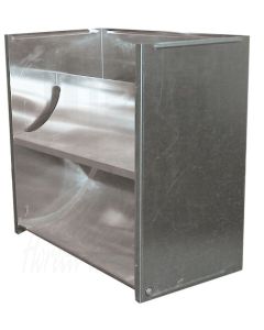 Aluminium verticale uitblaaskap, model 76, 540 x 340 x 550mm, 7216.0910