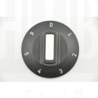 Knop voor schakelaar 7-standen (0-1-2-3-4-5-6) Ø50mm as=Ø6×4,6mm, 524.164