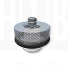 Kunstof luchtreguleerventiel PVC Mussana met O-ring 16x4mm, 20210020