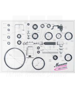 Complete O-ringenset Mussana Mini, Pony, Boy, Lady, Grande, 10015000