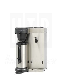 Koffiezetapparaat met pompthermoskan en heetwateraftap, Animo MT200W - ZWART, vaste wateraansluiting,  9010577