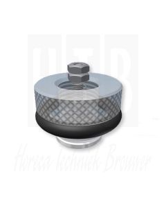 Kunstof luchtreguleerventiel PVC Mussana met O-ring 16x4mm, 20210020