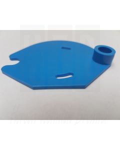 SANOMAT plaat ventielkop blauw R, 503253