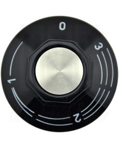 Knop voor energieregelaar stand 0-1-2-3 Ø50mm as=Ø6×4,6mm, 524.010