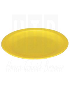 Kristallon bord 23cm geel