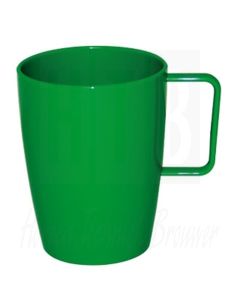 Kristallon beker met oor 28cl, groen