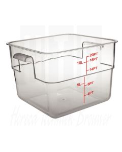 Voedseldoos vierkant 10ltr