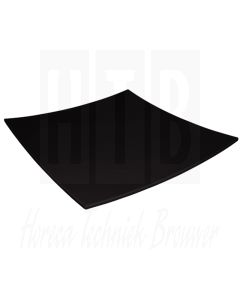 Kristallon gebogen vierkantbord, zwart, 310x310mm