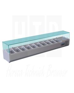 Polar opzetkoelvitrine 10xGN1/4, 2000mm