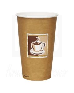 Hot cup enkelwandig koffie patroon 48cl (Box 1000)