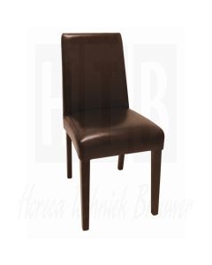 Imitatielederen stoel, donker bruin (Box 2)