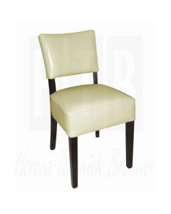 Ruige imitatielederen stoel, beige (Box 2)