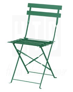 Bolero opklapbare stalen stoelen groen (2 stuks)