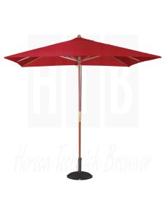 Bolero rode vierkante parasol 2,5mtr
