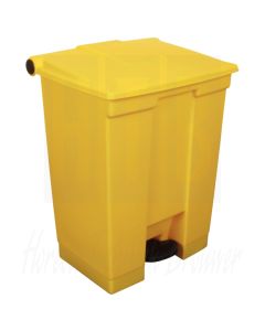 Rubbermaid afvalcontainer geel 68Ltr