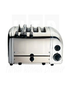 Dualit Vario 2x2 combi broodrooster 4 sleuven RVS 42174, 230 Volt 50HZ, L139