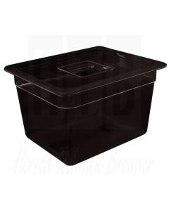 Vogue GN 1/4 bak zwart 150 mm.