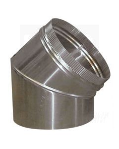 Aluminium bocht 45°, 200mm, 7220.0040