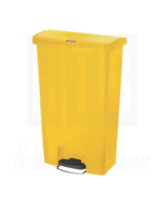 Rubbermaid Slim Jim Front Step pedaalemmer 68ltr geel