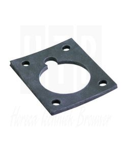 ELFRAMO Pakking rubber voor element, dikte 5mm L=88 B=73mm gat Ø7mm 4 gaten, 00003430