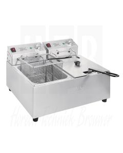 Buffalo dubbele friteuse 2x5L 2800W met timer