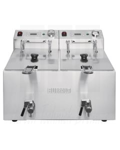 Buffalo dubbele friteuse 2x8L 2900W met timer