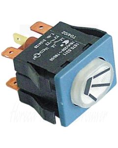 Drukschakelaar Wassen 2 Polig met lamp