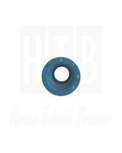 Schakelaar kap blauwgrijs vorm rond 0-3, DIHR 89349, RHIMA.