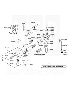 SANOMAT ventielkop Favoriet RVS m/pl, 503200