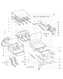 Mix funnel module, 45GR outlet, FB7100, FB7200 en FB7300, 31010200S