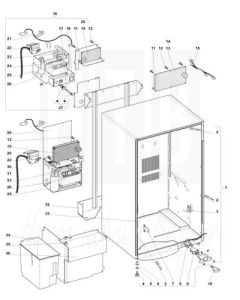 Koffie container voor SIGMA BREWER, Gallary 220 , FB7100, FB7200, 31142300S